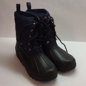 Sperry Navy and Black Winter Boots
